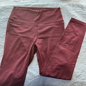 Amazon dark red leggings